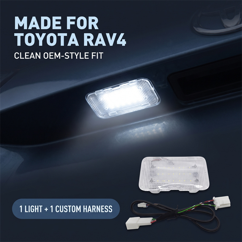 Interior Photography Lighting - ไฟส่องสัมภาระด้านบนฝาท้ายรถแบบ LED ไฟส่องสัมภาระภายใน สำหรับ Toyota RAV4