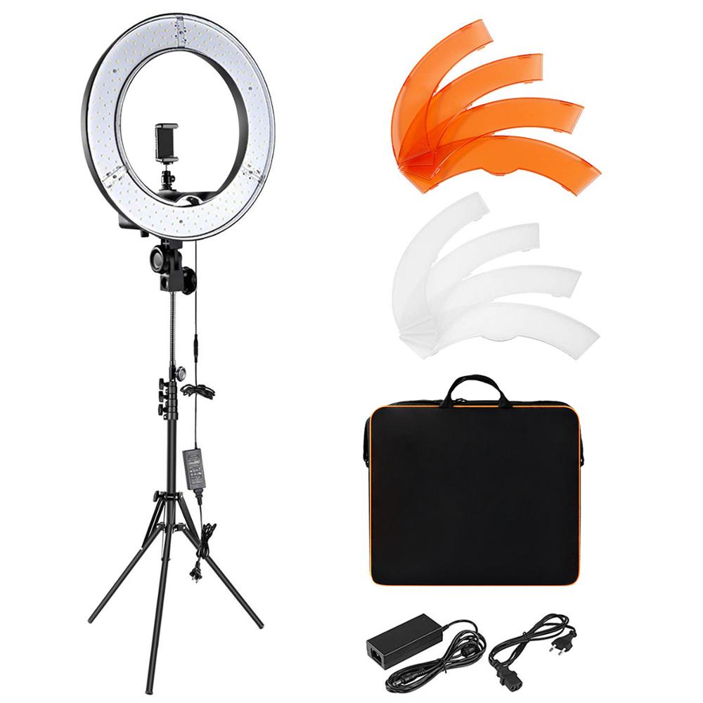Led Ring Light 18 - ชุดไฟวงแหวน LED 55W 5500K ปรับความสว่างได้ สำหรับถ่ายภาพ