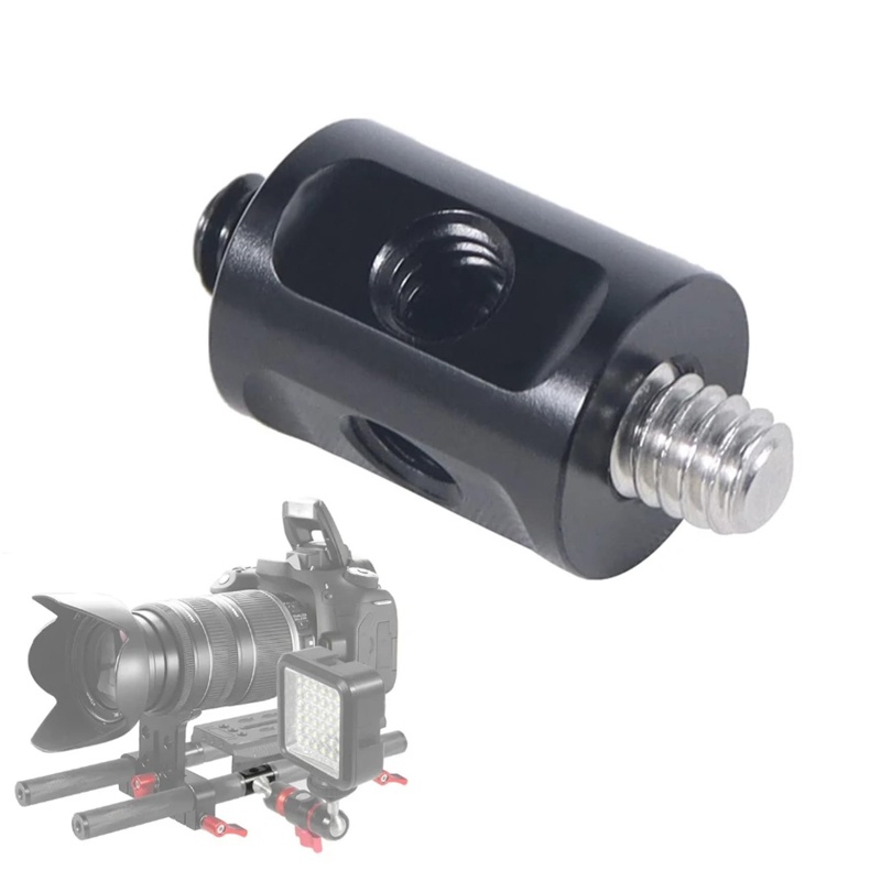 Photography Lighting Tools - อะแดปเตอร์เชื่อมต่อแท่งอลูมิเนียมขนาด 1/4 นิ้ว สำหรับต่อขยายชุดอุปกรณ์ถ่ายภาพ ขาตั้งไมโครโฟน DSLR
