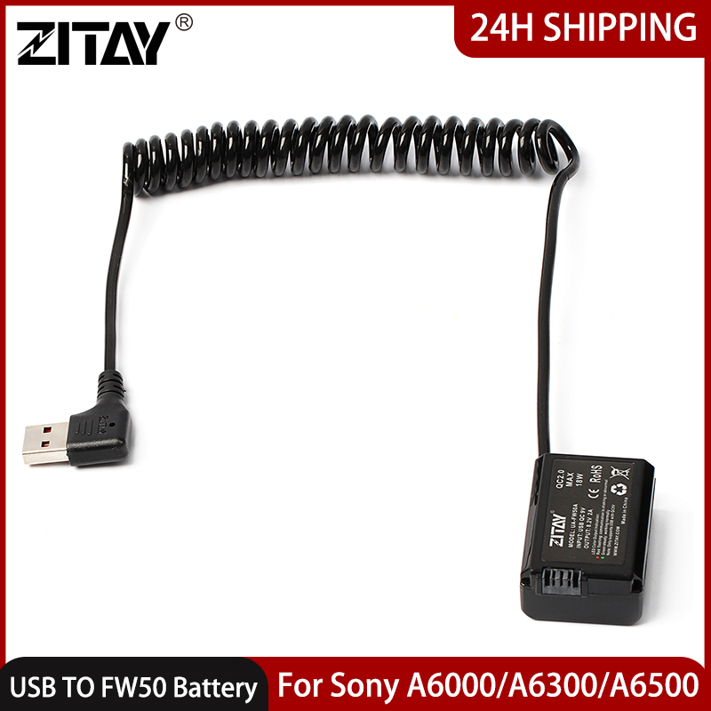 Photography Lighting For Dummies - แบตเตอรี่จำลอง ZITAY USB to FW50 สำหรับกล้อง