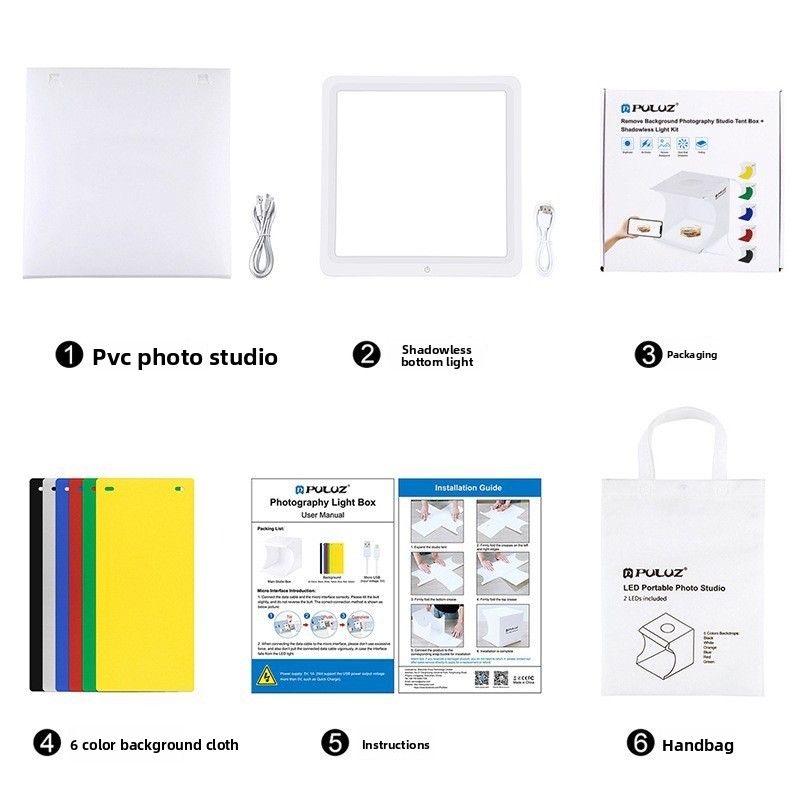 กล่องไฟถ่ายภาพ LED ขนาดเล็ก 2- - Photography Lighting No Shadows บทวิจารณ์และราคา