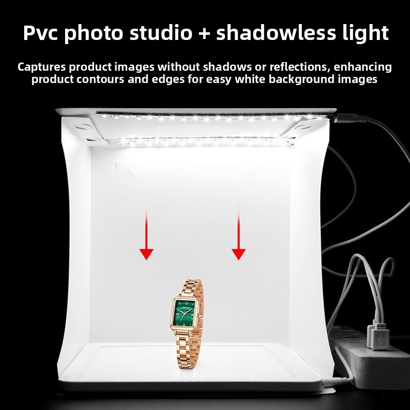กล่องไฟถ่ายภาพ LED ขนาดเล็ก 2- - Photography Lighting No Shadows บทวิจารณ์และราคา