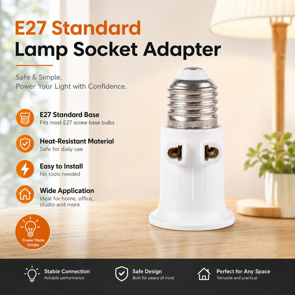 อะแดปเตอร์แปลงขั้วหลอดไฟ E27 เ - Photography Lighting Uk บทวิจารณ์และราคา