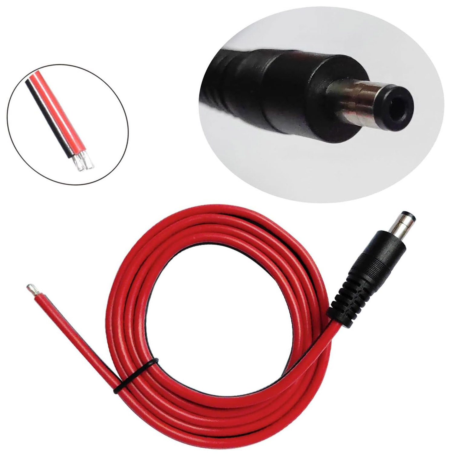 1 ชิ้น 14AWG สายไฟ DC ขนาด 5.5 - Photography Led Lighting Kit บทวิจารณ์และราคา