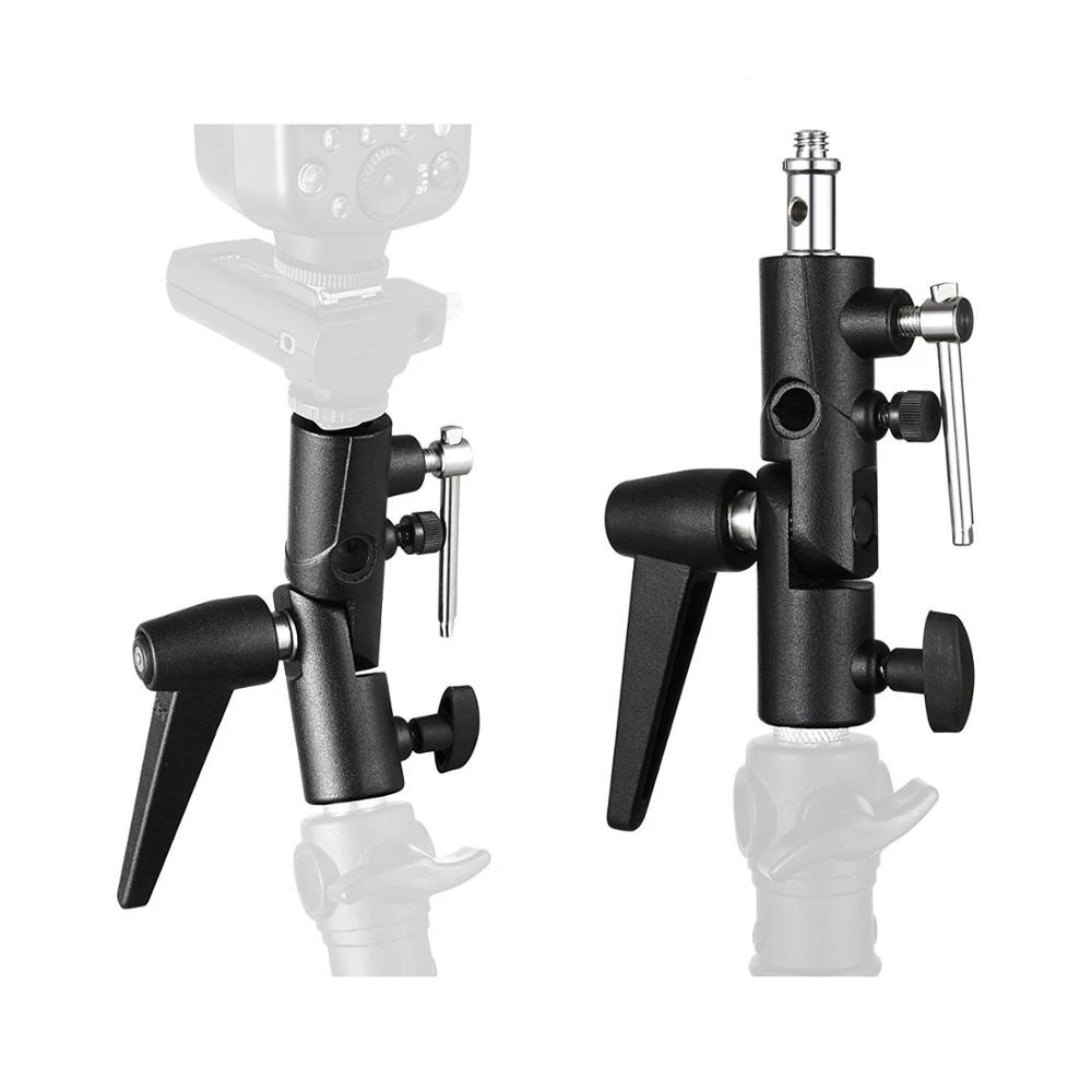 วงเล็บแฟลชรองเท้าร้อนผู้ถือร่ม - Photography Lighting Tools บทวิจารณ์และราคา