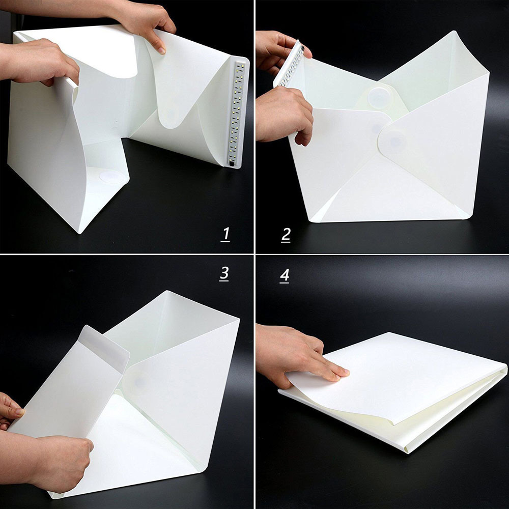 LED กล่องไฟถ่ายภาพสตูดิโอกล่อง - Photography Lightning บทวิจารณ์และราคา