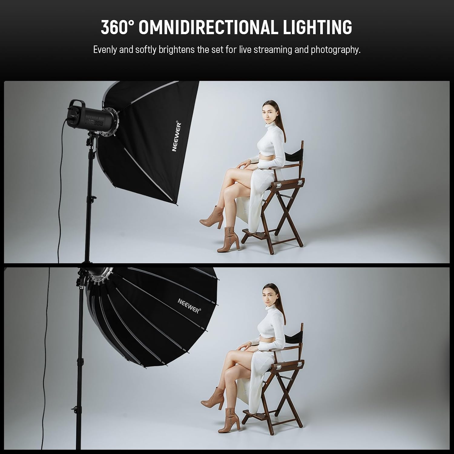 ซอฟต์บ็อกซ์แบบพาราโบลาพร้อมเมา - Photography Lighting Meter บทวิจารณ์และราคา