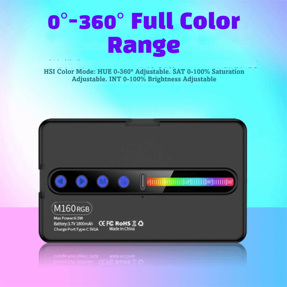 ไฟวิดีโอ LED RGB ปรับความสว่าง - Photography Led Lighting Kit บทวิจารณ์และราคา