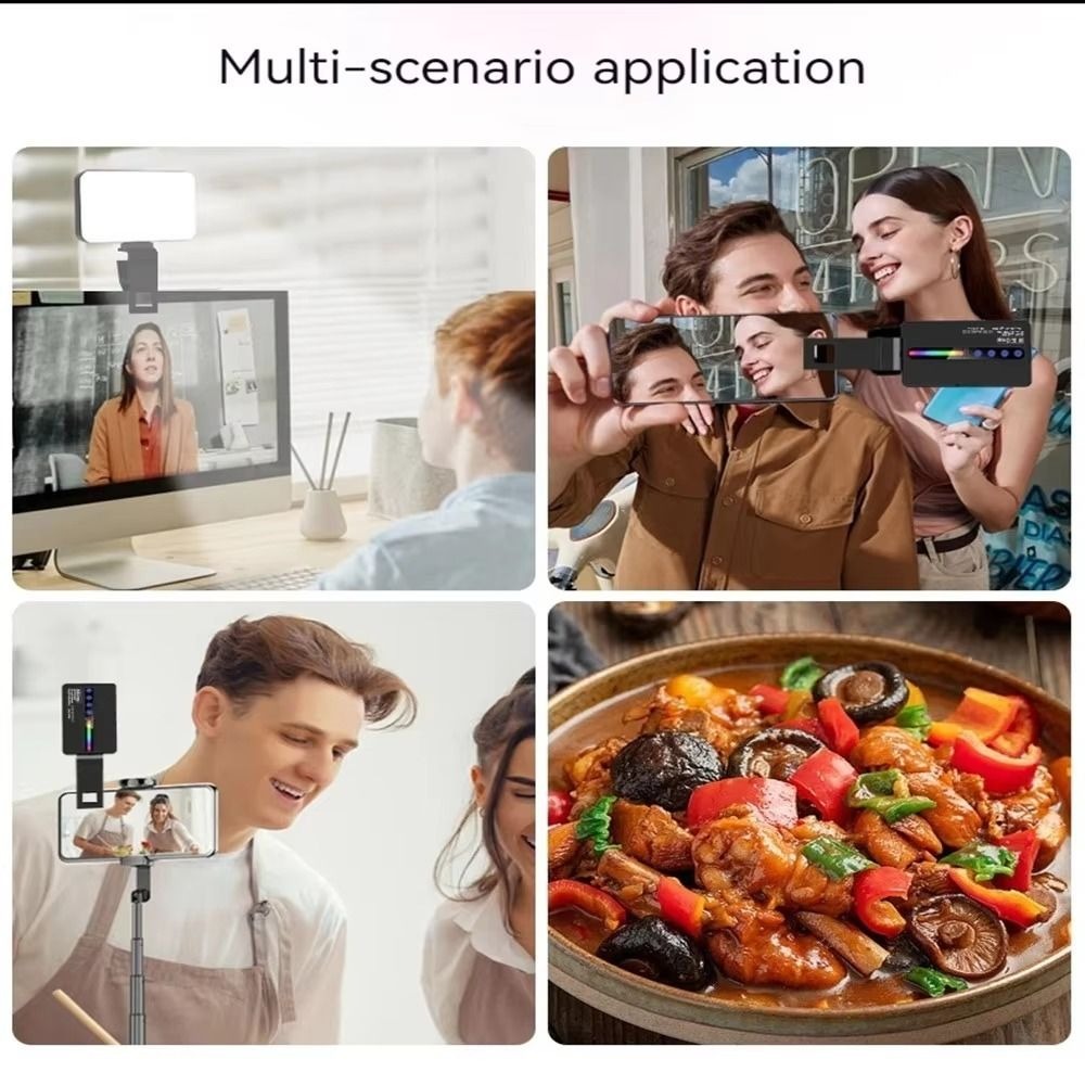 ไฟวิดีโอ LED RGB ปรับความสว่าง - Photography Led Lighting Kit บทวิจารณ์และราคา